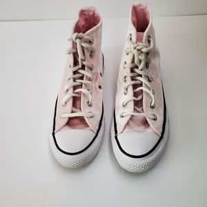CONVERSE WOMEN'S HIGH TOP ALL STAR CHUCK TAYLOR SHOES SIZE 6 VELVET PINK